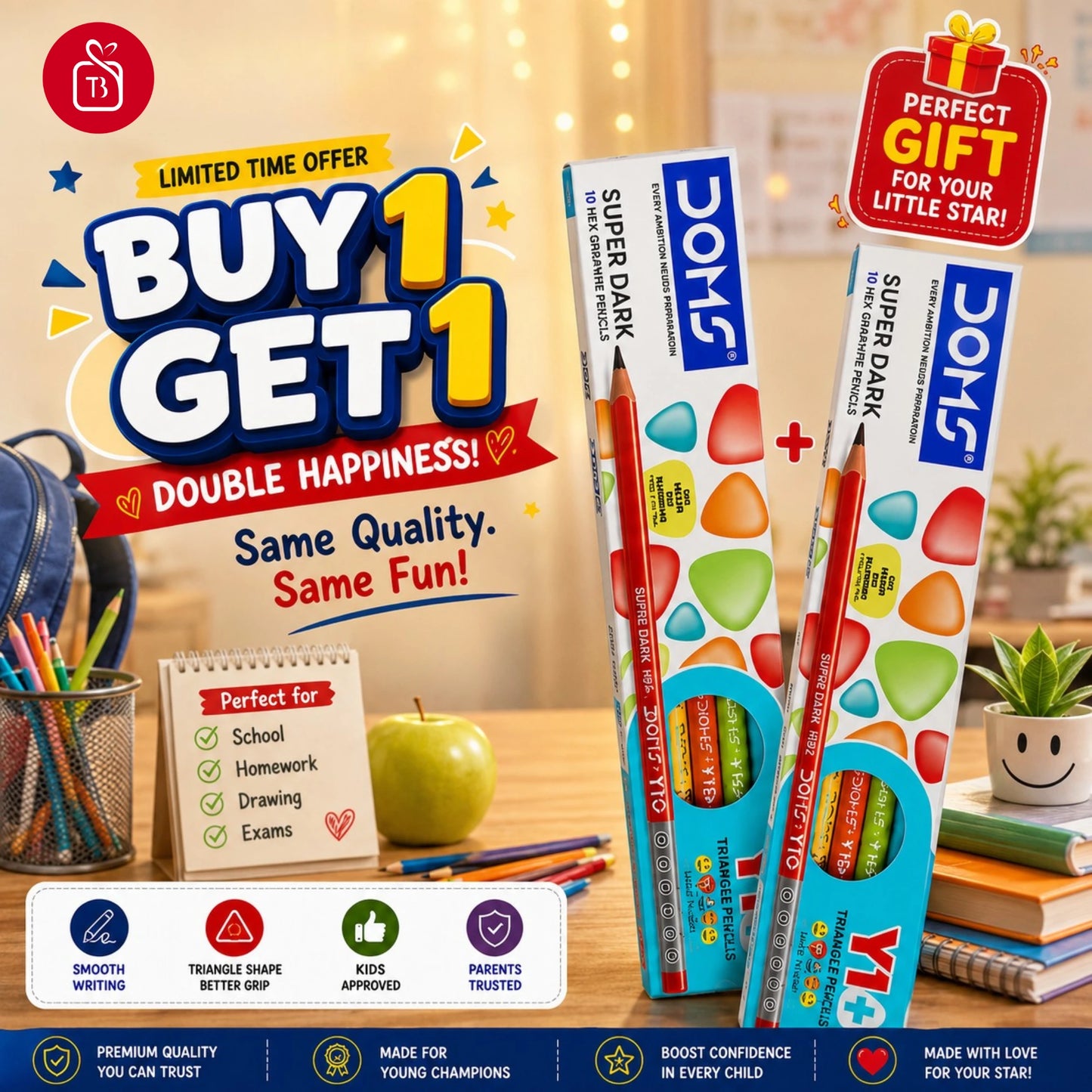 Truboons Name Pencils - BUY 1 GET 1 FREE 😍