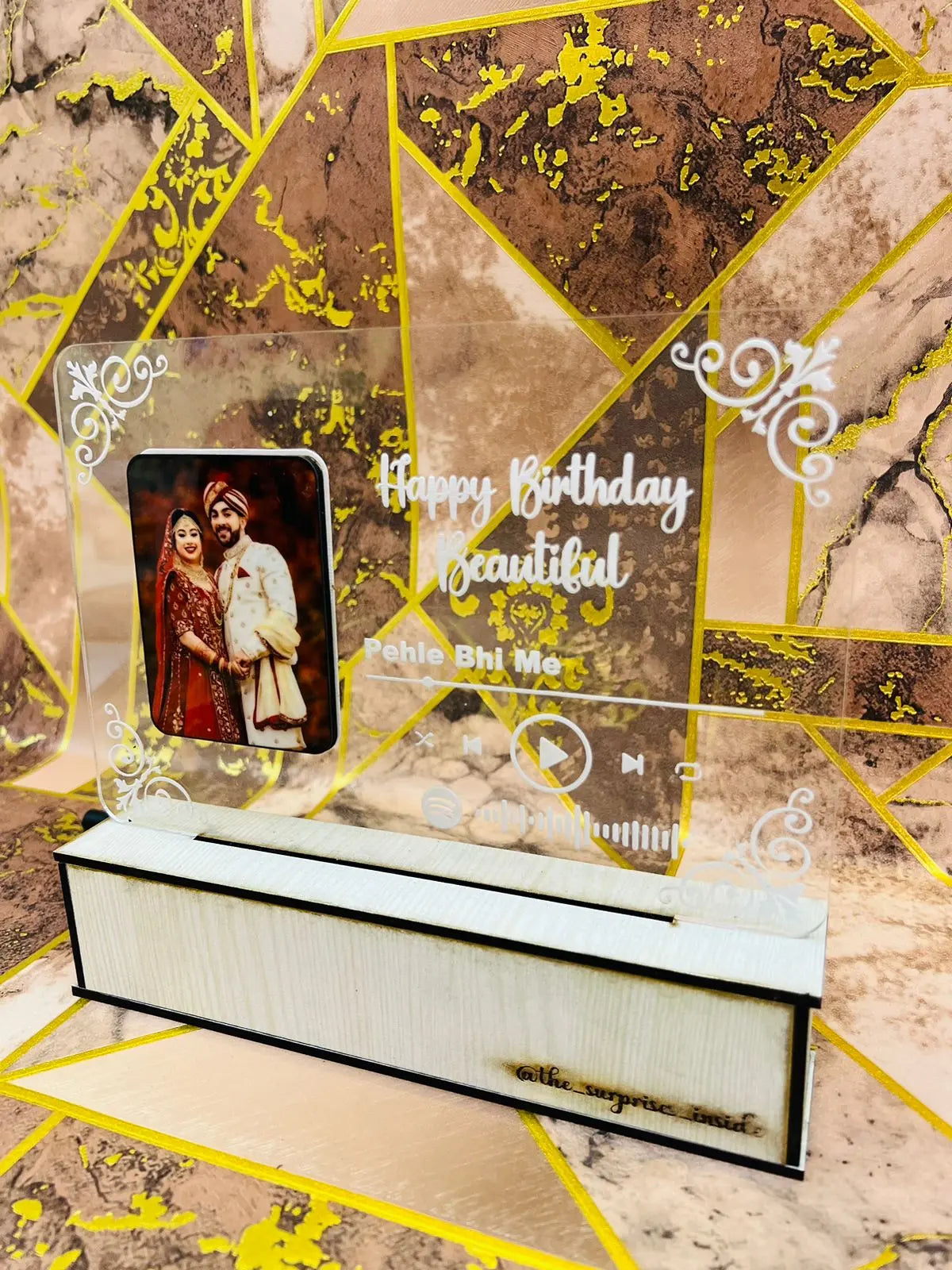 Spotify Rectangular Rectangular Spotify Personalized Photo Acrylic Lamp | Truboons