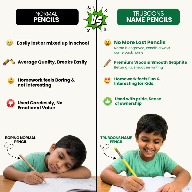 Truboons Name Pencils - BUY 1 GET 1 FREE 😍